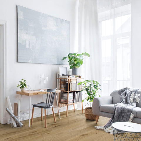 Massivholzdiele Alpine Style EICHE - pearl